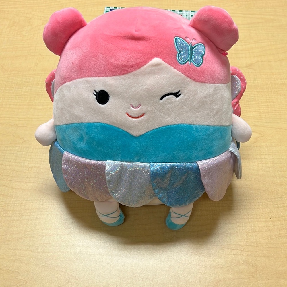 Squishmallows Maxine fairy butterfly stuffed pillow